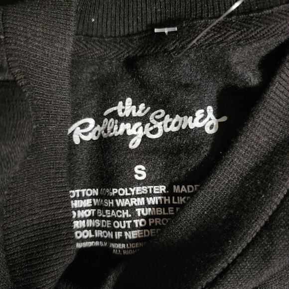 New the Rolling Stones Christmas Santa Hat Cropped fleece inside Sweatshirt - Picture 8 of 10